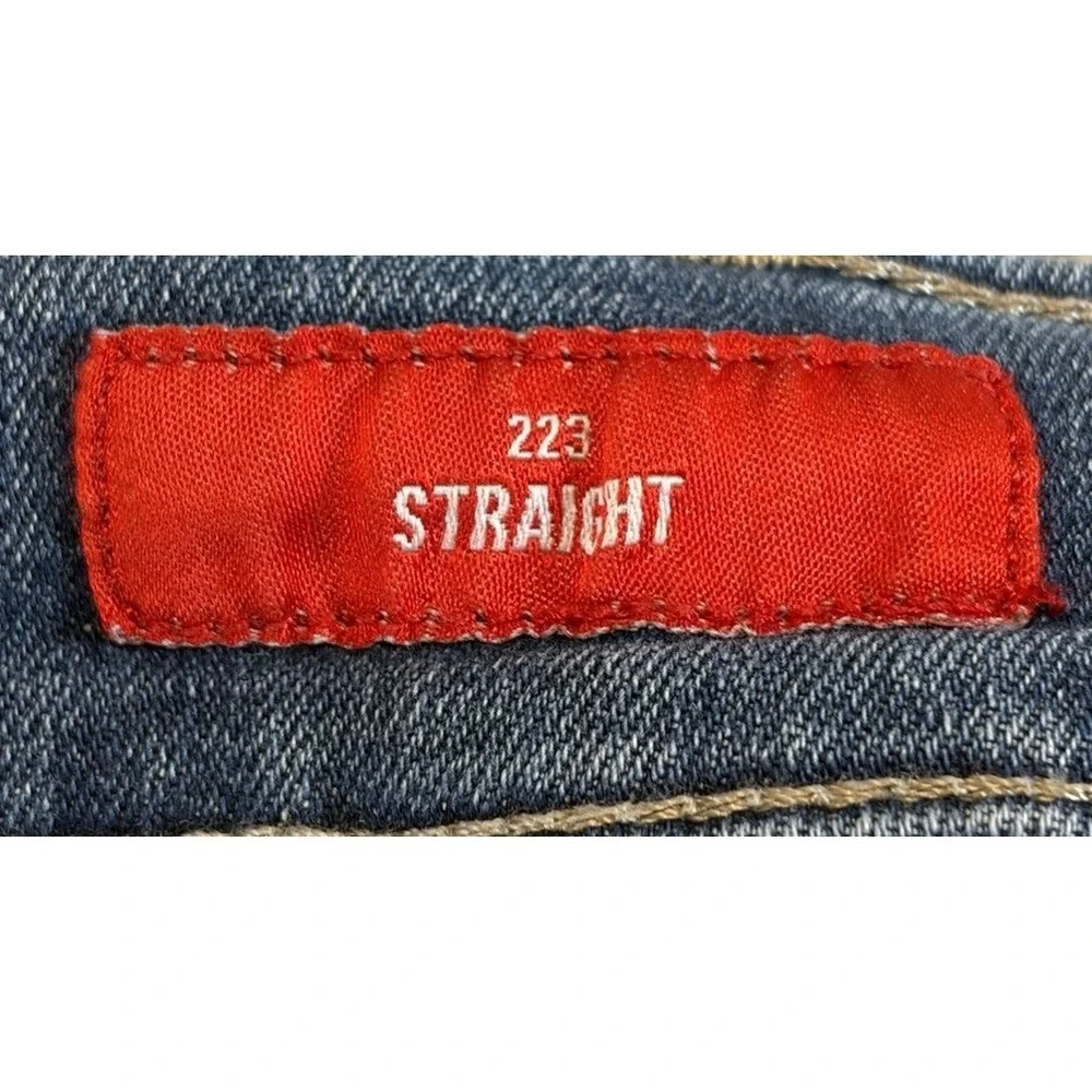 Lucky Brand 223 Straight 5-Pocket Stretch Denim Jeans. Medium Wash, Men's 38*x30